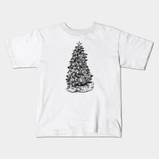 Christmas tree sketch Kids T-Shirt